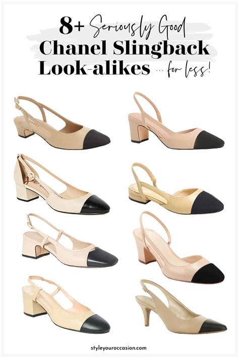 chanel cap toe slingback dupe|chanel look alike flats.